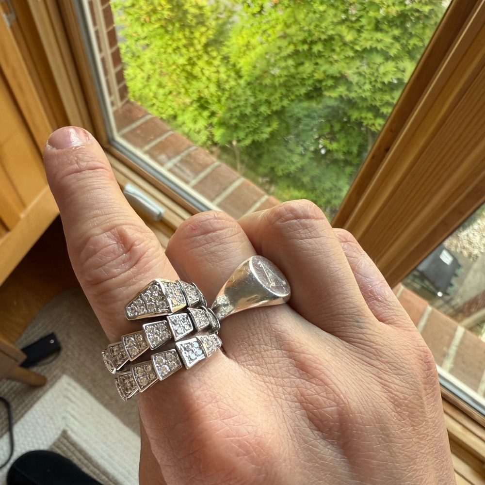 Serpenti inspired ring size 7.5/8 not sure